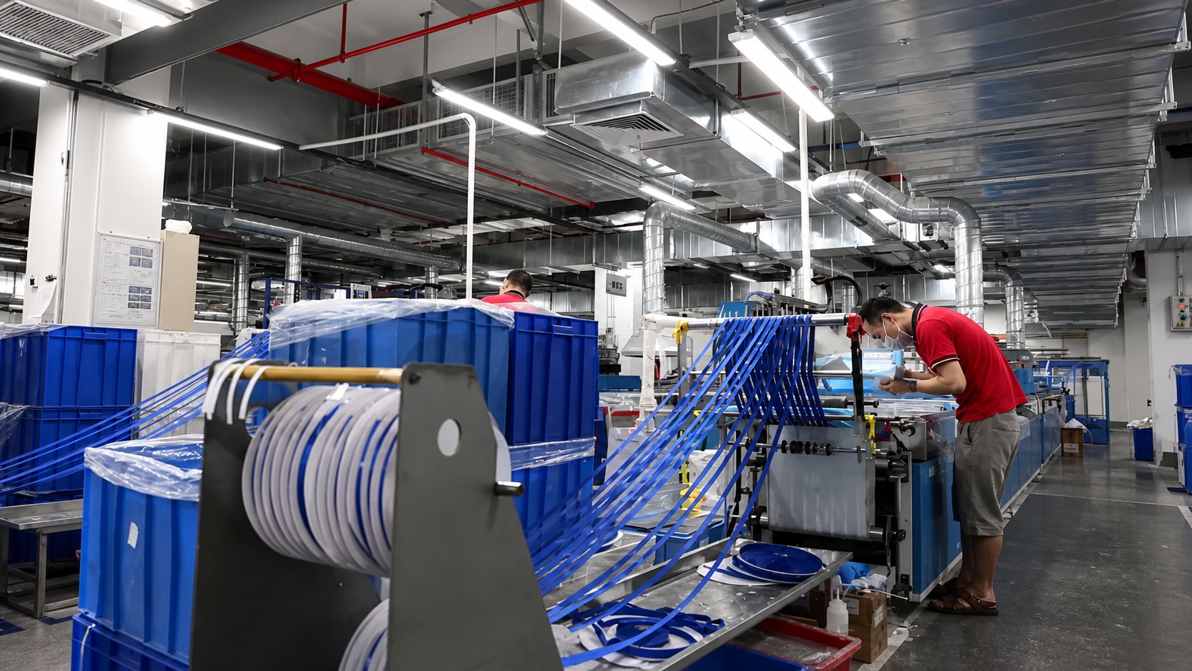 Ribbon dyeing production line — color lab