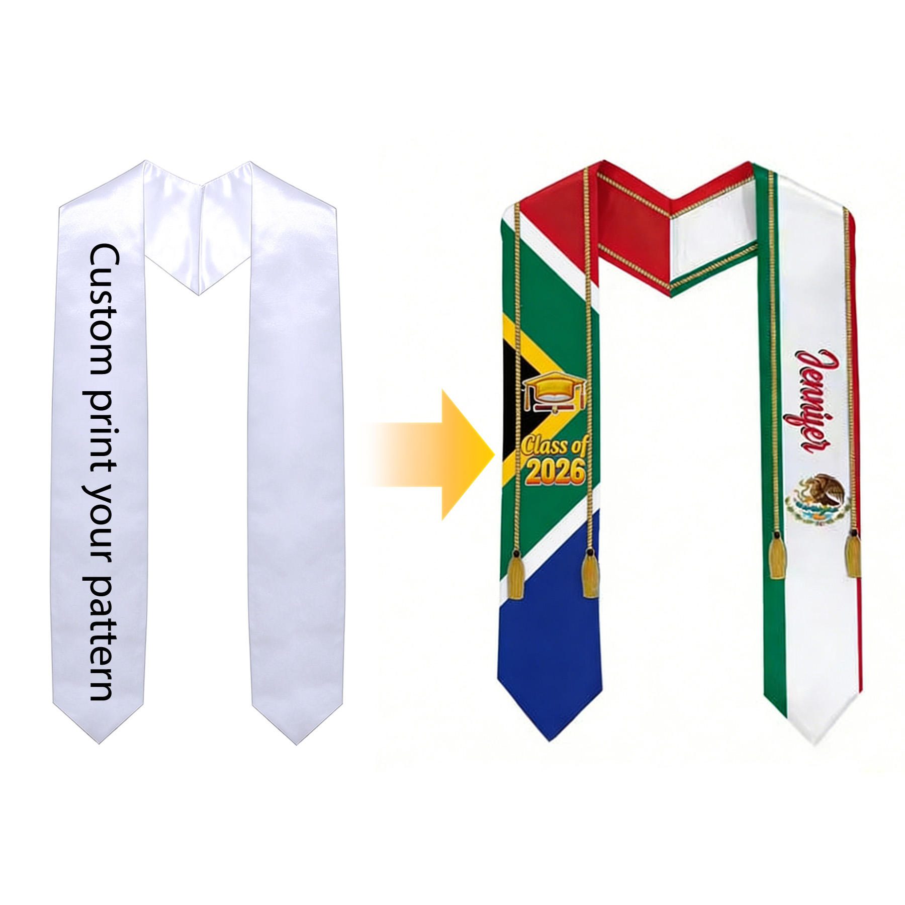 graduation academic honor sash