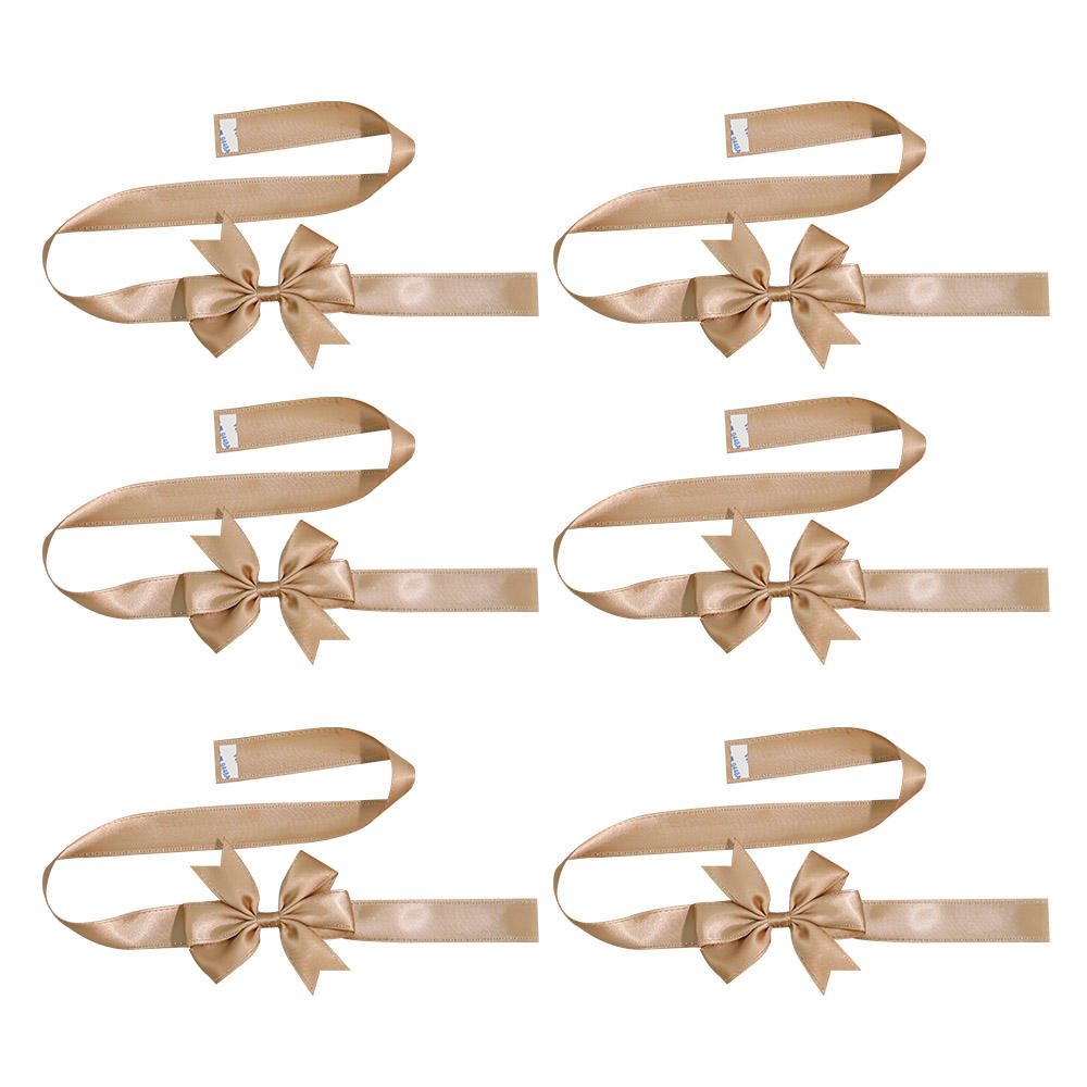 Layered satin bow wholesale — multi-loop pre-formed bow for gift packaging