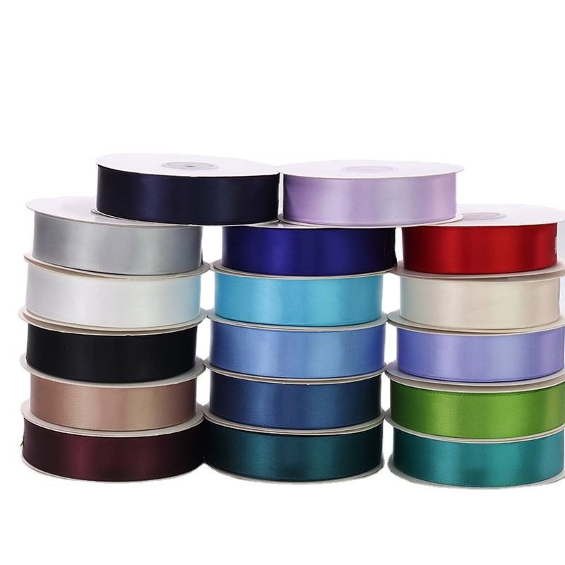 Single face satin ribbon wholesale — glossy face, matte back