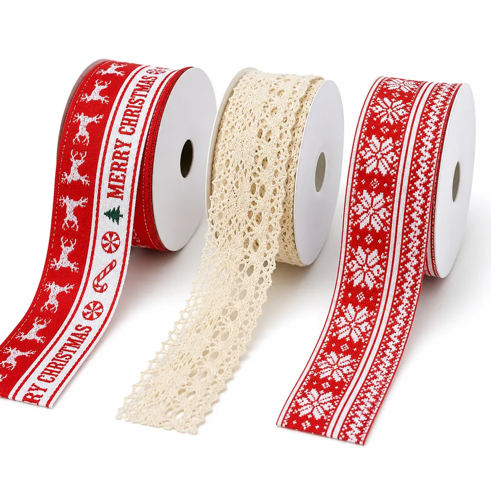 Specialty ribbons wholesale: jacquard woven ribbon, elastic ribbon, and lace ribbon