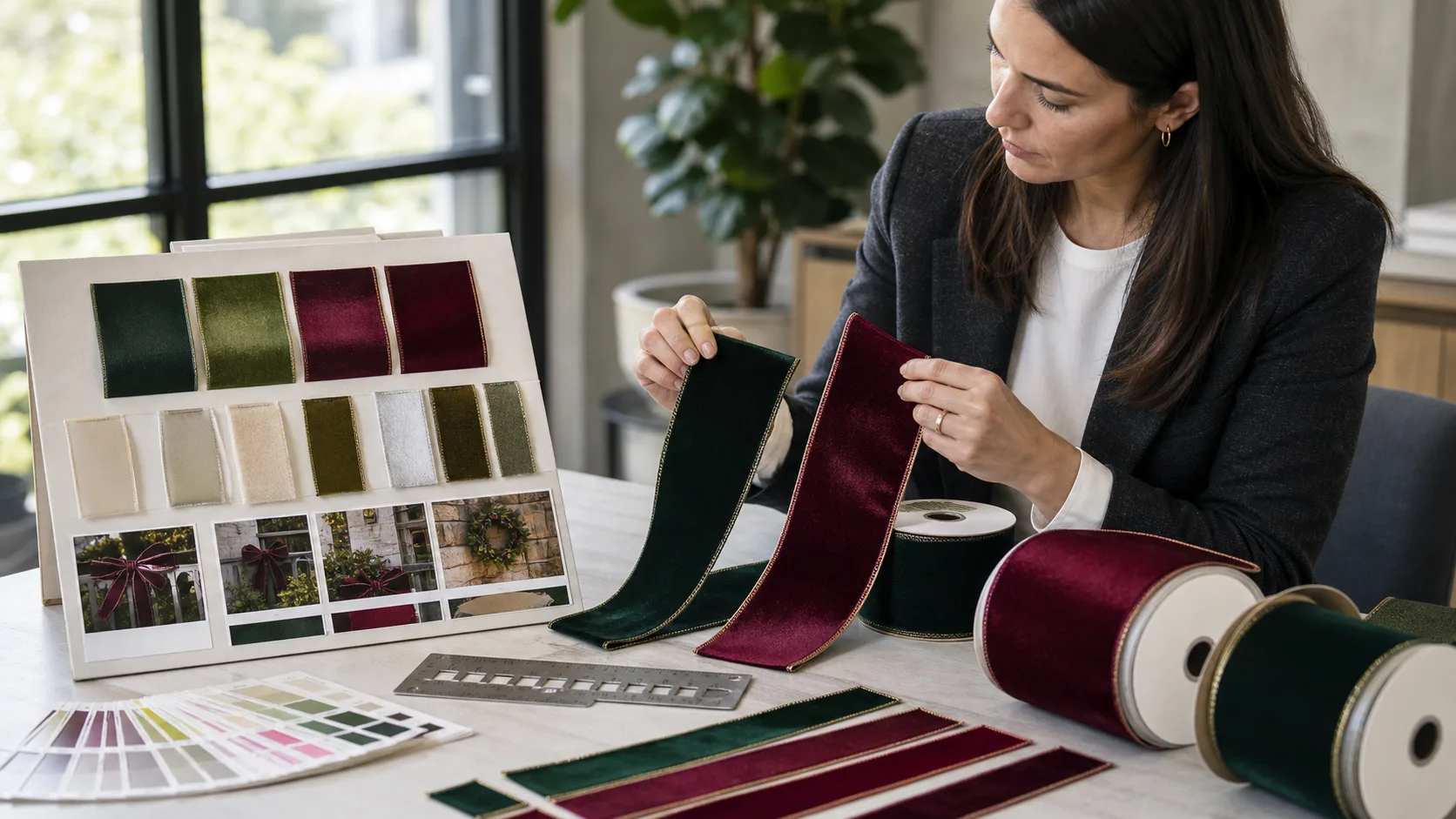 cut edge velvet ribbon