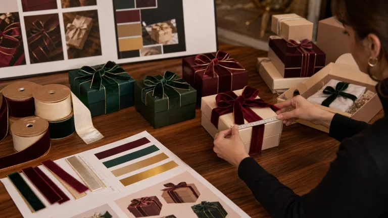 Velvet Ribbon For Christmas: Holiday packaging planning